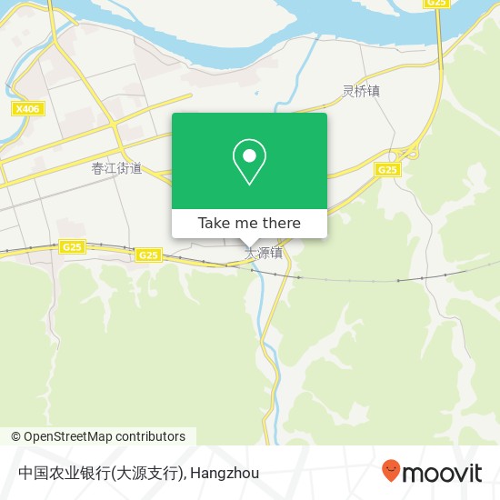 中国农业银行(大源支行) map