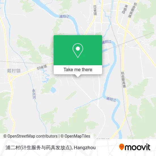浦二村(计生服务与药具发放点) map