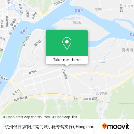 杭州银行(富阳江南商城小微专营支行) map