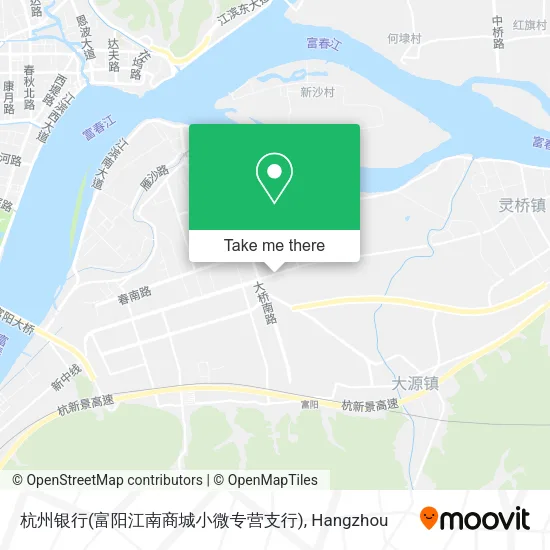 杭州银行(富阳江南商城小微专营支行) map