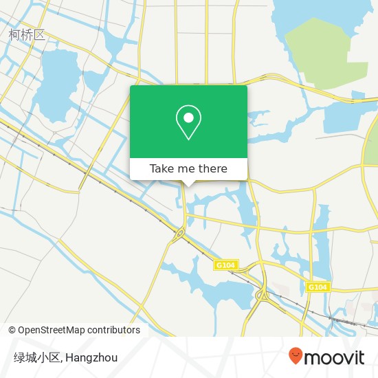 绿城小区 map