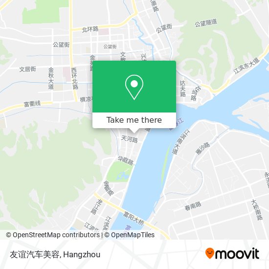 友谊汽车美容 map