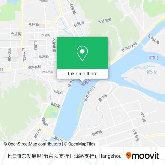 上海浦东发展银行(富阳支行开源路支行) map