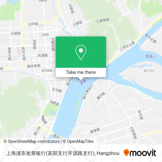 上海浦东发展银行(富阳支行开源路支行) map