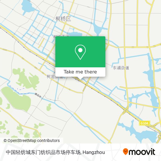 中国轻纺城东门纺织品市场停车场 map