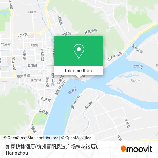 如家快捷酒店(杭州富阳恩波广场桂花路店) map