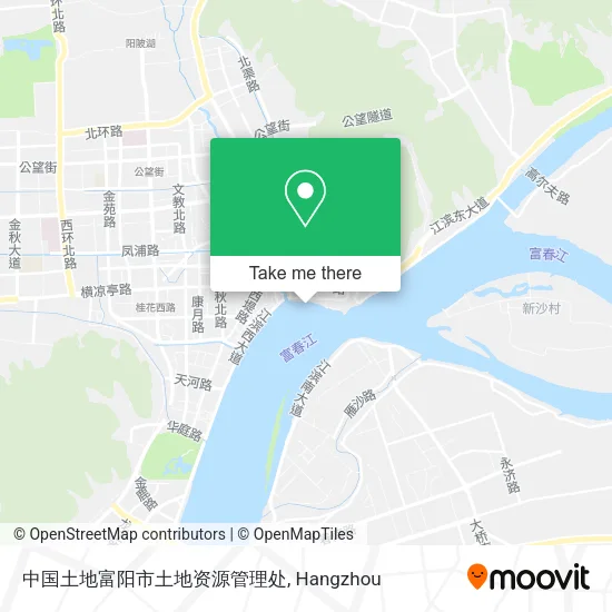 中国土地富阳市土地资源管理处 map