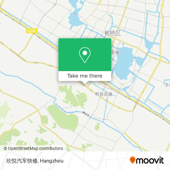 欣悦汽车快修 map