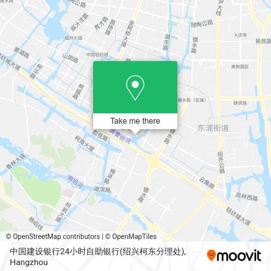 中国建设银行24小时自助银行(绍兴柯东分理处) map