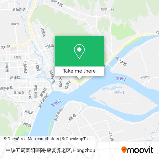 中铁五局富阳医院-康复养老区 map
