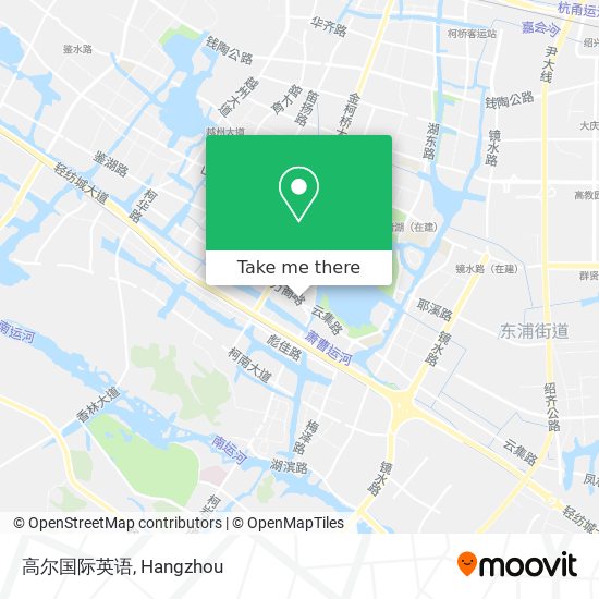 高尔国际英语 map