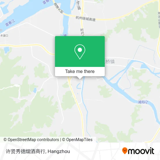 许贤秀德烟酒商行 map