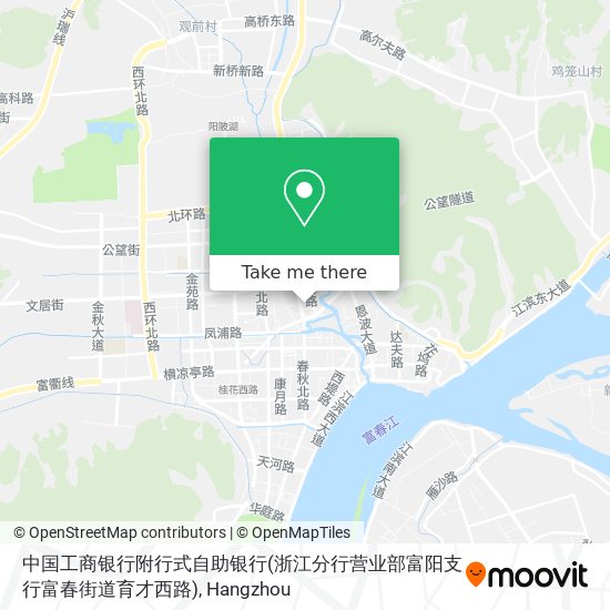 中国工商银行附行式自助银行(浙江分行营业部富阳支行富春街道育才西路) map