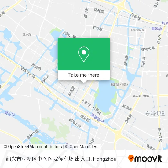绍兴市柯桥区中医医院停车场-出入口 map