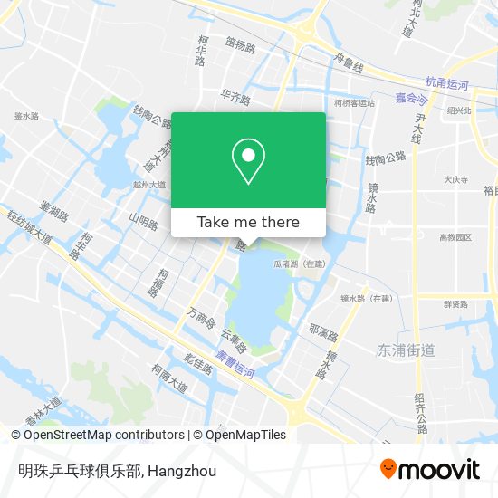 明珠乒乓球俱乐部 map