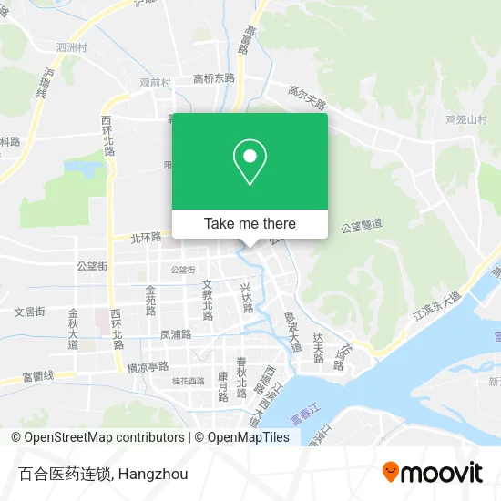 百合医药连锁 map