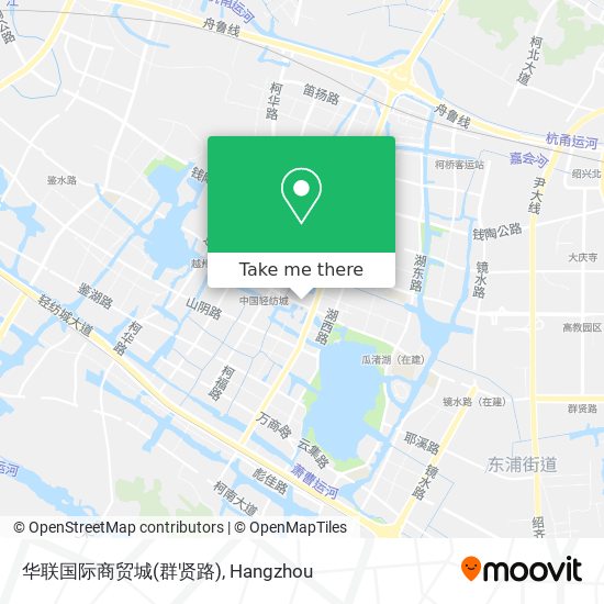 华联国际商贸城(群贤路) map