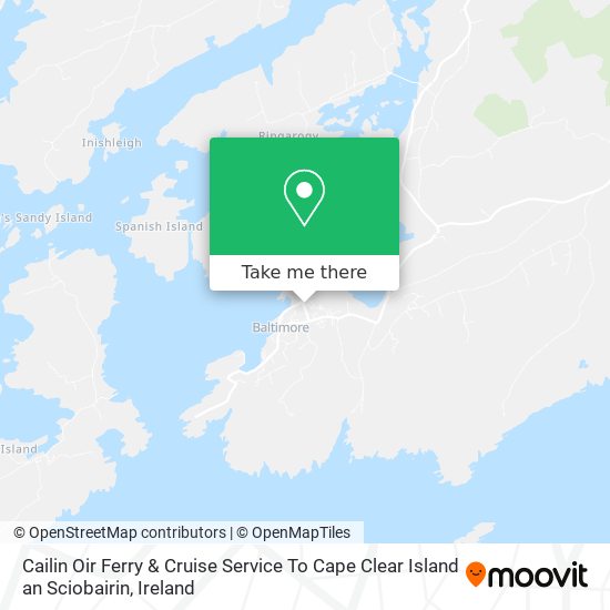 Cailin Oir Ferry & Cruise Service To Cape Clear Island an Sciobairin plan