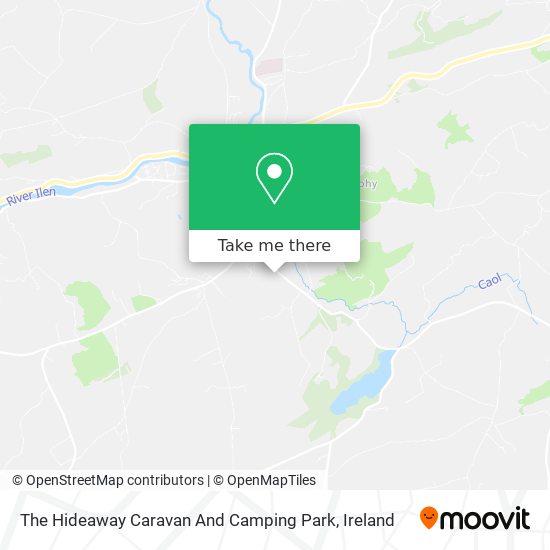 The Hideaway Caravan And Camping Park map