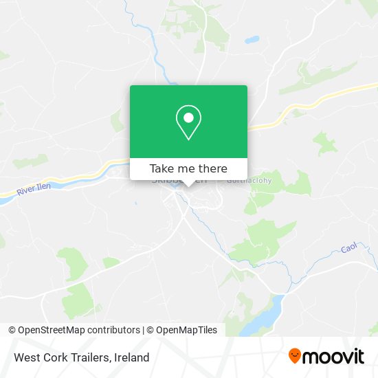 West Cork Trailers map