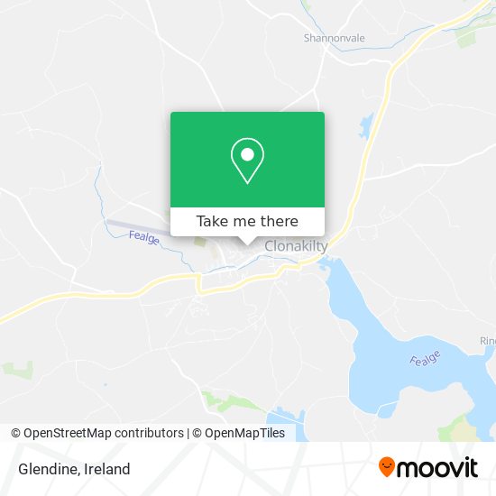 Glendine map
