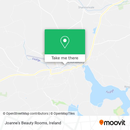 Joanne's Beauty Rooms map