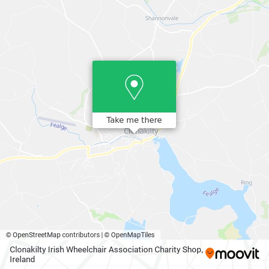 Clonakilty Irish Wheelchair Association Charity Shop map