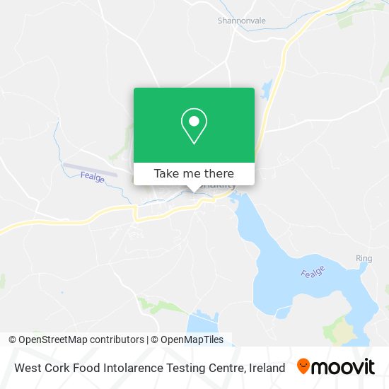 West Cork Food Intolarence Testing Centre map