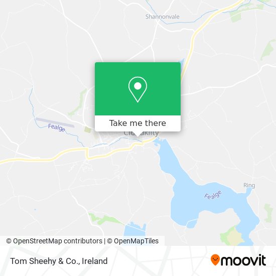 Tom Sheehy & Co. map