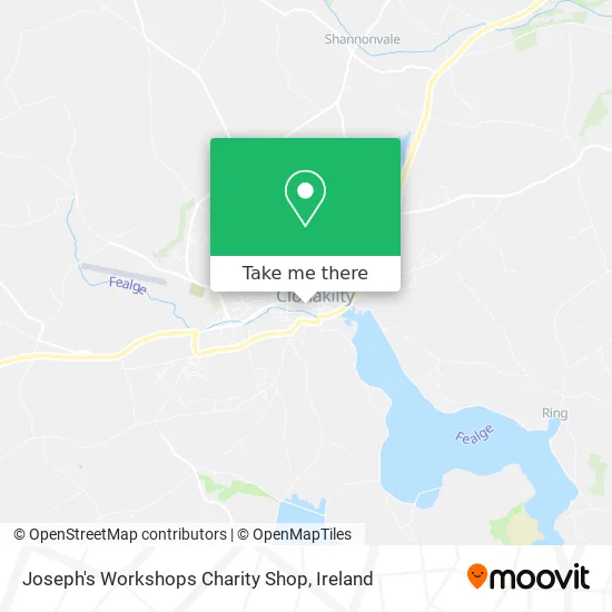 Joseph's Workshops Charity Shop map