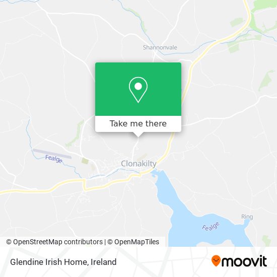 Glendine Irish Home map