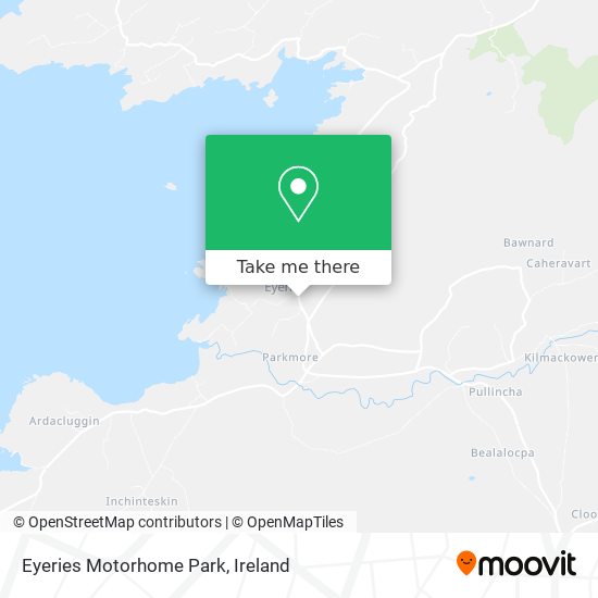 Eyeries Motorhome Park map