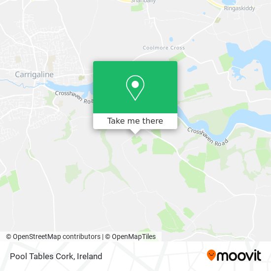 Pool Tables Cork map