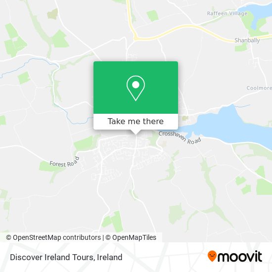 Discover Ireland Tours map