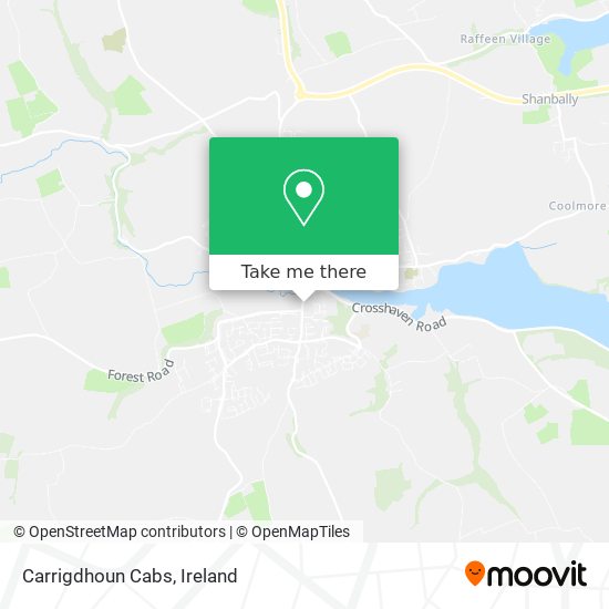 Carrigdhoun Cabs map