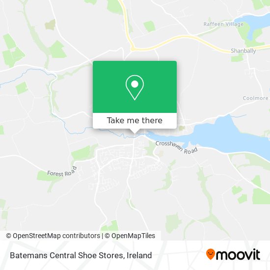 Batemans Central Shoe Stores map