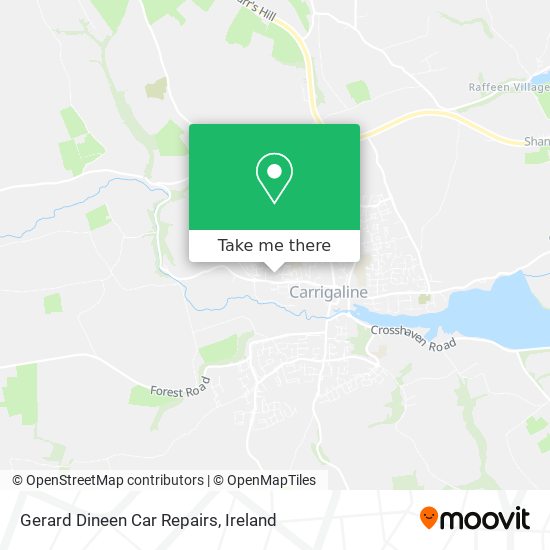 Gerard Dineen Car Repairs map