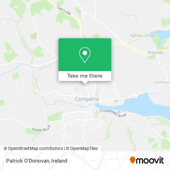 Patrick O'Donovan map