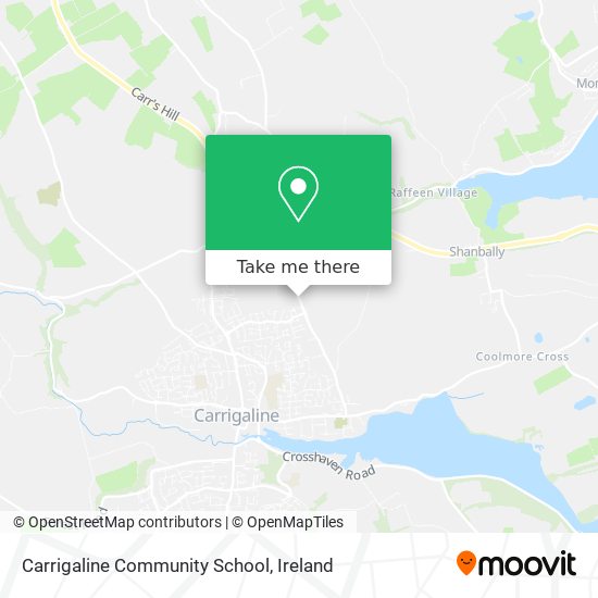 Carrigaline Community School map
