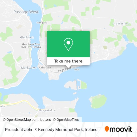 President John F. Kennedy Memorial Park map