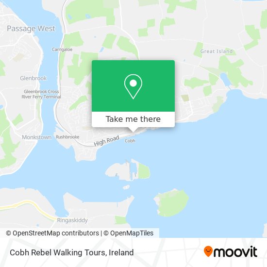 Cobh Rebel Walking Tours map