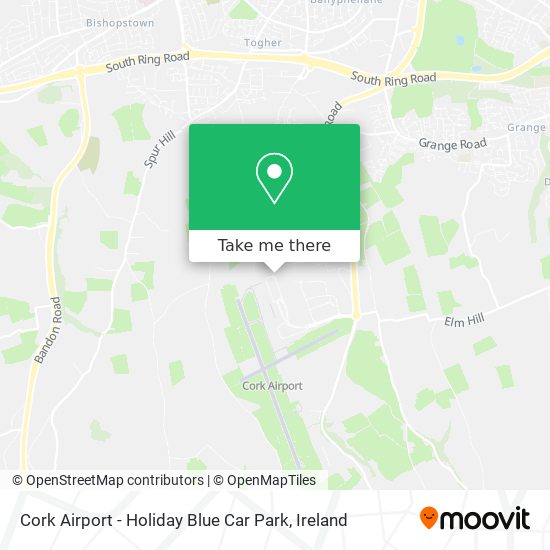 Cork Airport - Holiday Blue Car Park map