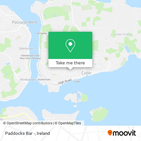 Paddocks Bar - map