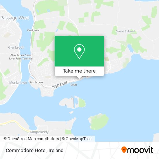 Commodore Hotel map