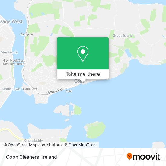 Cobh Cleaners map