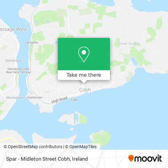 Spar - Midleton Street Cobh map