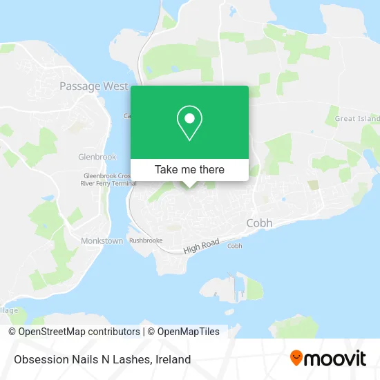 Obsession Nails N Lashes map