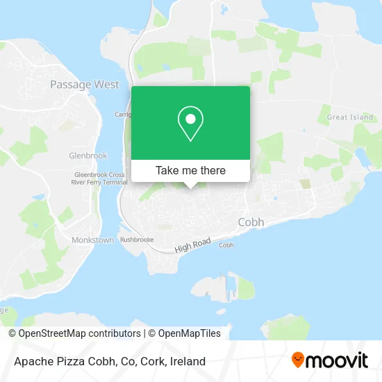 Apache Pizza Cobh, Co, Cork map