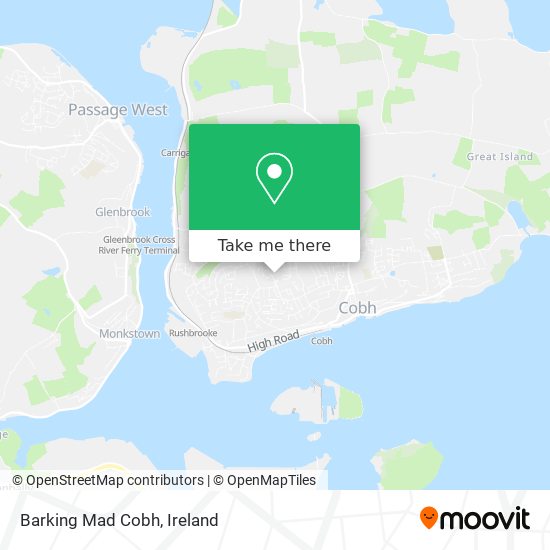 Barking Mad Cobh map