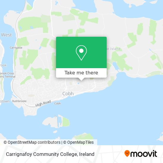 Carrignafoy Community College map